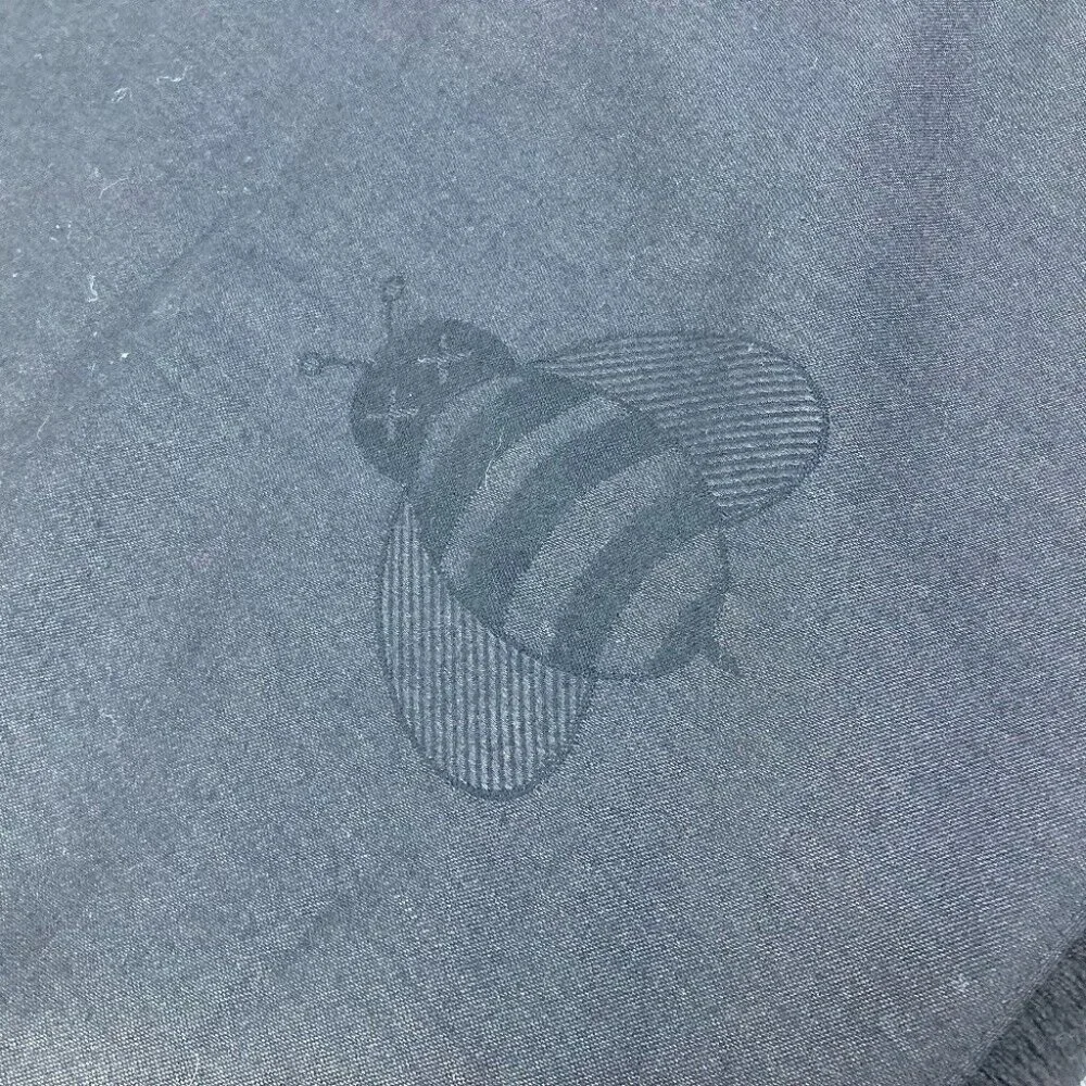 Auth Dior KAWS collaboration KAWS BEE design bee Shawl fringe Scarf Black